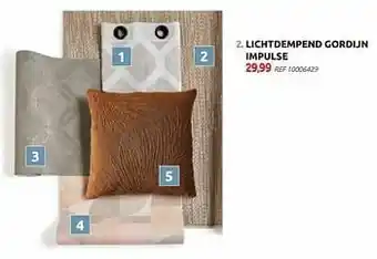BricoPlanit Lichtdempend gordijn impulse aanbieding