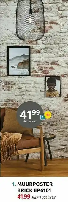 Muurposter brick ep6101