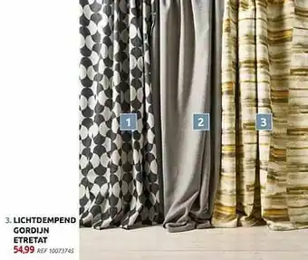 BricoPlanit Lichtdempend gordijn etretat aanbieding