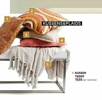 BricoPlanit Kussen teddy aanbieding