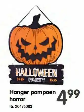 Hanger pompoen horror