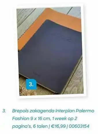 Brepols zakagenda interplan palermo fashion 1 week op 2 pagina’s