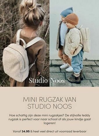 Baby & Tiener Mini rugzak van studio noos aanbieding