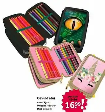 Intertoys Gevuld etui unicorn aanbieding