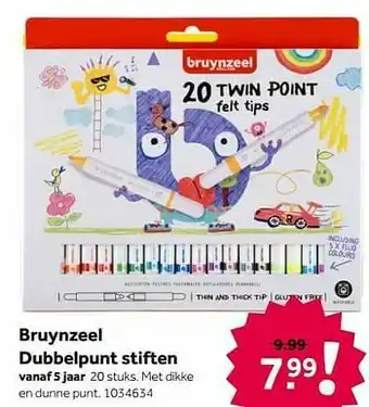 Bruynzeel dubbelpunt stiften