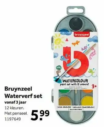 Bruynzeel waterverf set