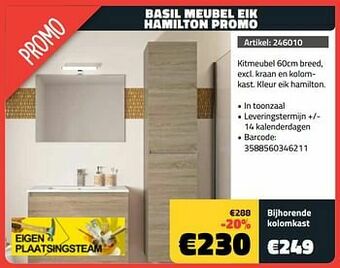 Basil meubel eik hamilton promo