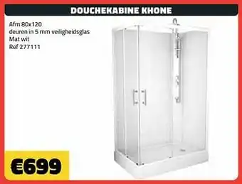Bouwcenter Frans Vlaeminck Douchekabine khone aanbieding