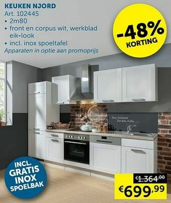 Zelfbouwmarkt Keuken njord aanbieding