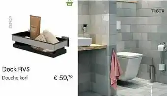 Multi bazar Dock rvs douche korf aanbieding
