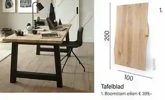 Multi bazar Tafelblad boomstam eiken aanbieding