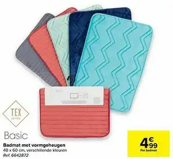Carrefour Badmat met vormgeheugen aanbieding