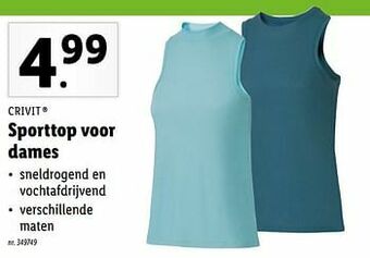 Lidl Sporttop voor dames aanbieding