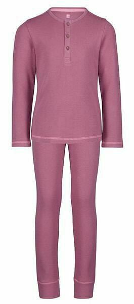 HEMA HEMA Kinderpyjama Wafel Paars (paars) aanbieding
