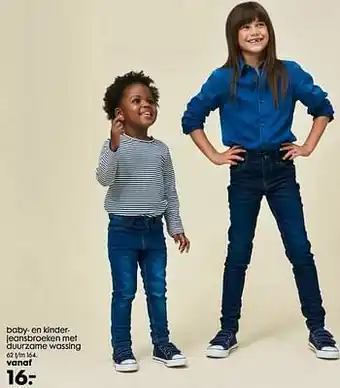HEMA Baby- en kinderjeansbroeken met duurzame wassing aanbieding