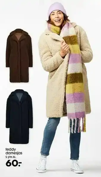 HEMA Teddy damesjas aanbieding