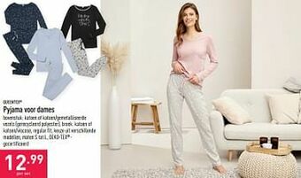 ALDI Queentex pyjama voor dames aanbieding