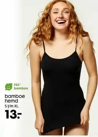 HEMA Bamboe hemd aanbieding