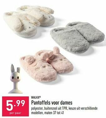 ALDI Walkx pantoffels voor dames aanbieding