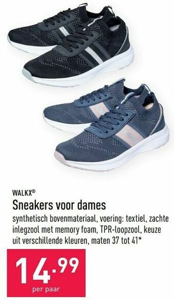 ALDI Walkx sneakers voor dames aanbieding
