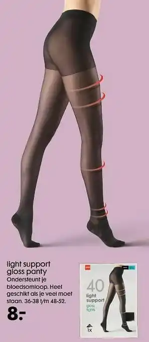 HEMA Light support gloss panty aanbieding