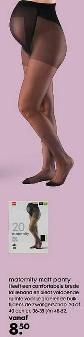 HEMA Maternity matt panty aanbieding