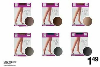 Zeeman Lady fit panty aanbieding
