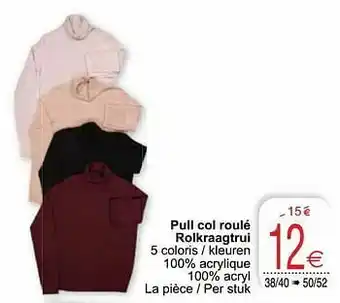 Cora Pull col roulé rolkraagtrui aanbieding