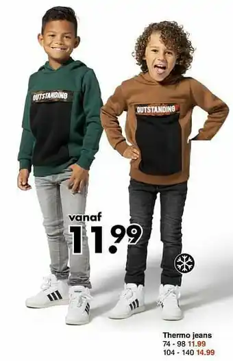 Wibra Thermo jeans aanbieding