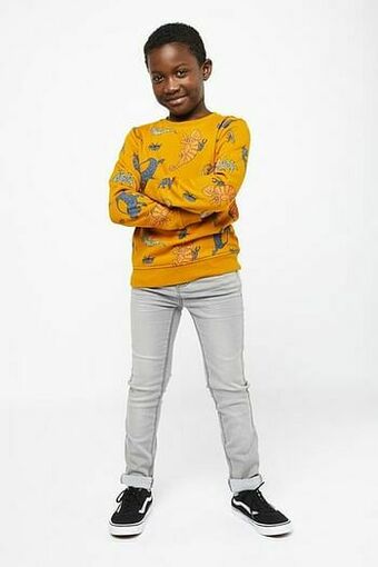 HEMA HEMA Kinder Jog Denim Grijs (grijs) aanbieding