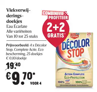 Delhaize Vlekverwijderings doekjes aanbieding