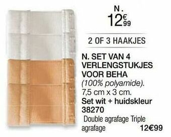 Damart Set van 4 verlengstukjes voor beha aanbieding