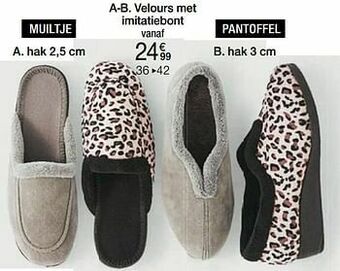 Damart Velours met imitatiebont aanbieding