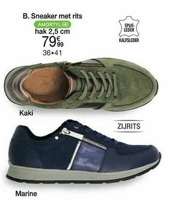 Damart Sneaker met rits aanbieding