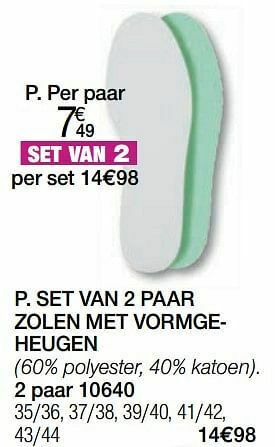 Damart Set van 2 paar zolen met vormgeheugen aanbieding