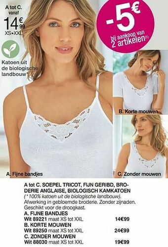 Damart Fijne bandjes aanbieding