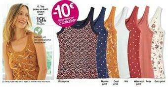 Damart Top jersey en kant stretch aanbieding