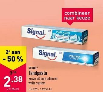 ALDI Tandpasta aanbieding