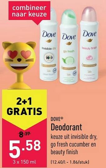 ALDI Dove deodorant aanbieding