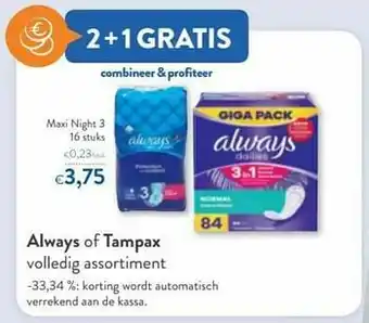 OKay Always maxi night 3 aanbieding