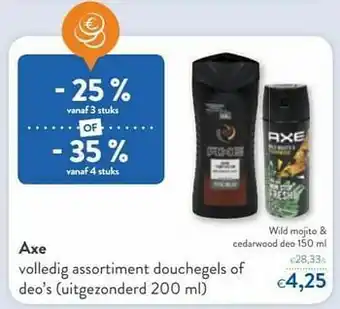 Axe wild mojito cedarwood deo