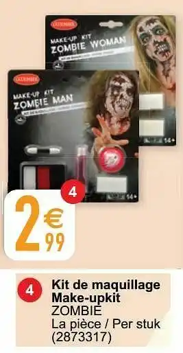 Cora Kit de maquillage make-upkit zombie aanbieding