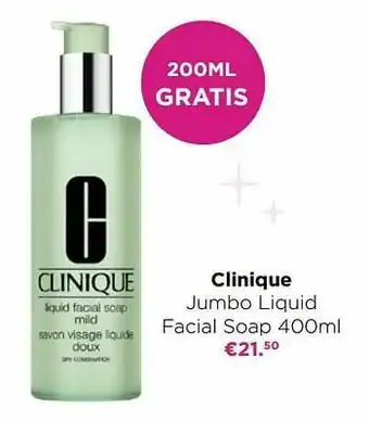 ICI PARIS XL Clinique jumbo liquid facial soap aanbieding
