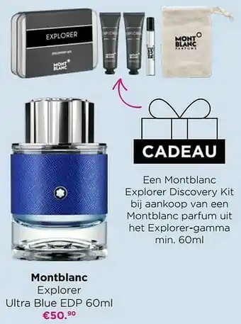 ICI PARIS XL Montblanc explorer ultra blue edp aanbieding