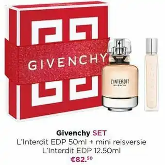 ICI PARIS XL Givenchy set l’interdit edp + mini reisversie l’interdit edp aanbieding