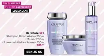 ICI PARIS XL Kérastase set shampoo blond absolu + masker + leave-in hittebeschermer aanbieding