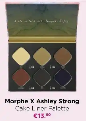 Morphe x ashley strong cake liner palette