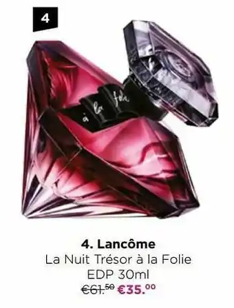 ICI PARIS XL Lancôme la nuit trésor à la folie edp aanbieding