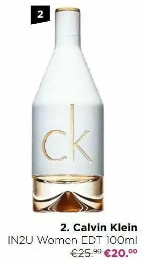 ICI PARIS XL Calvin klein in2u women edt aanbieding