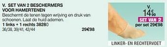 Damart Set van 2 beschermers voor hamertenen aanbieding